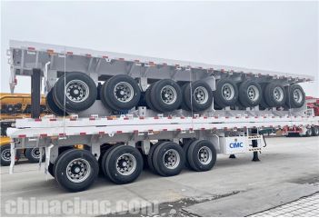4 Axle Flatbed Trailer will be sent to Guam