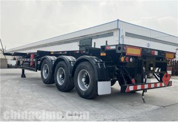 CIMC 3 Axle Container Chassis Trailer will be sent to Guam