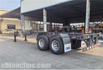 CIMC 2 Axle 40ft Chassis Trailer will be sent to Jamaica