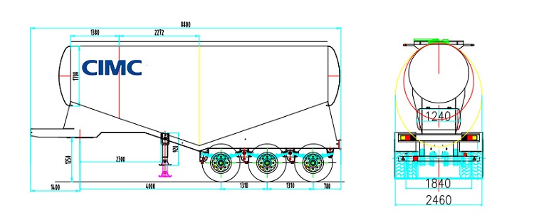CIMC 40cbm Cement Tanker Trailer will be sent to Burundi