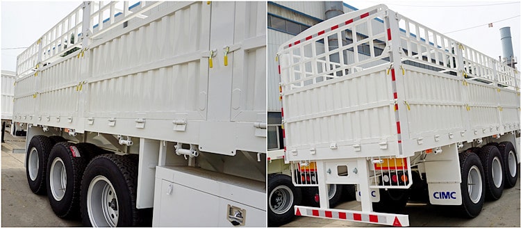 CIMC Tri Axle Fence Cargo Trailer for Sale in Sudan