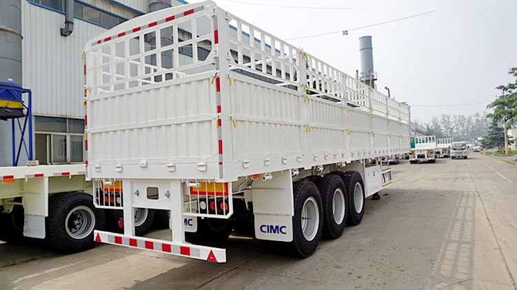 CIMC Tri Axle Fence Cargo Trailer for Sale in Sudan