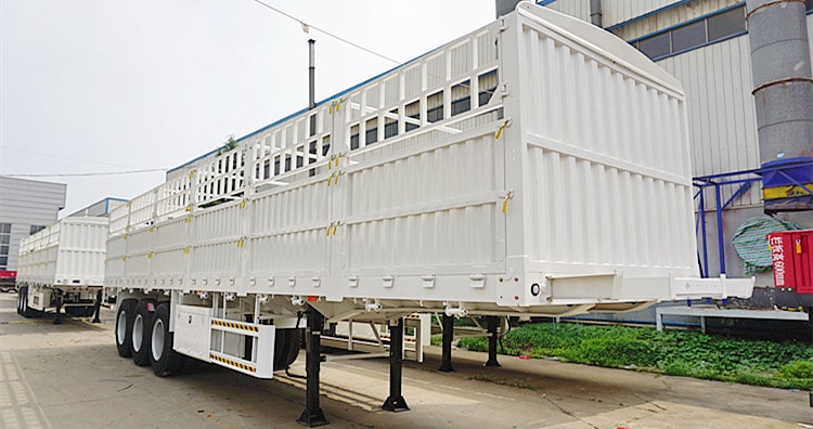 CIMC Tri Axle Fence Cargo Trailer for Sale in Sudan