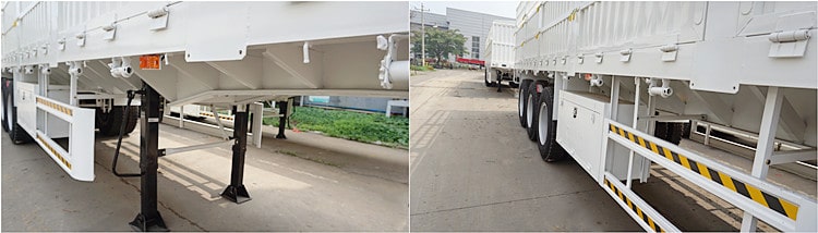 CIMC Tri Axle Fence Cargo Trailer for Sale in Sudan