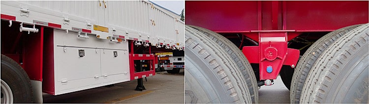 CIMC Tri Axle Dropside Trailer for Sale in Ghana