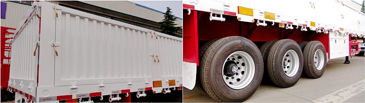 CIMC Tri Axle Dropside Trailer for Sale in Ghana