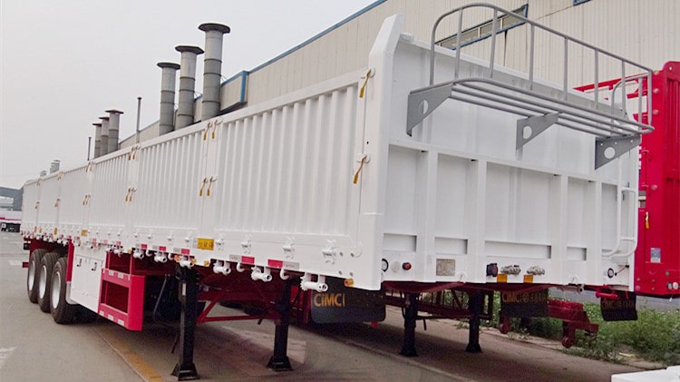 CIMC Tri Axle Dropside Trailer for Sale in Ghana