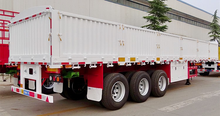 CIMC Tri Axle Dropside Trailer for Sale in Ghana