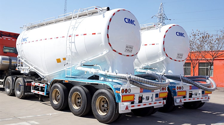 CIMC 3 Axle 35ton Powder Tanker Trailer for Sale in Burkina Faso