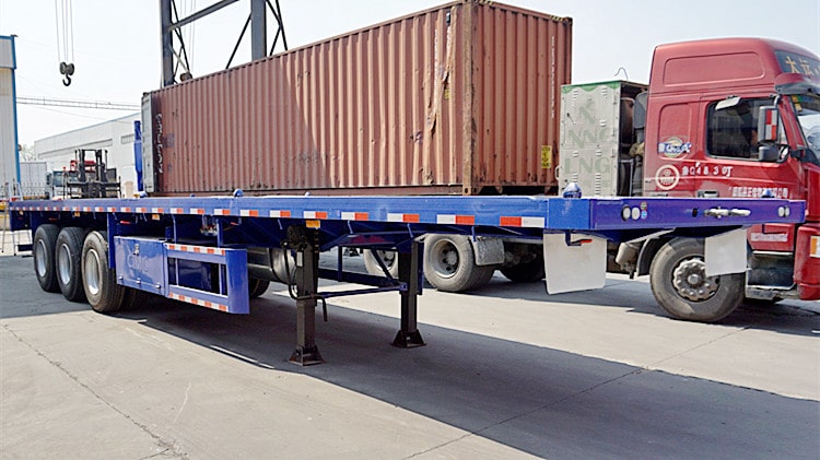 CIMC 40ft Triaxle Flat Bed Trailer for Sale in Cote d'Ivoire