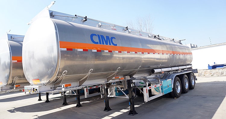 CIMC 45000 Litres Aluminium Alloy Fuel Tanker Trailer for Sale in Guinea
