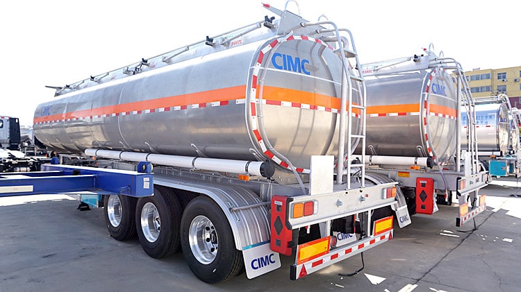 CIMC 45000 Litres Aluminium Alloy Fuel Tanker Trailer for Sale in Guinea