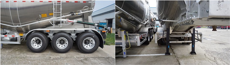 CIMC 40cbm Aluminium Allloy Cement Bulker Trailer for Sale in Tanzania 
