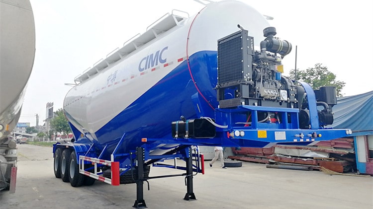 CIMC 3 Axle 42cbm Cement Bulker Trailer for Sale in Guyana