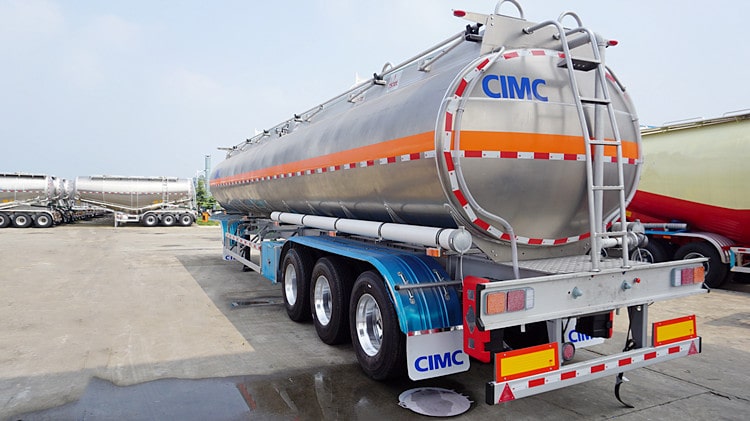 CIMC 40000 Litres Aluminium Alloy Oil Tanker Trailer for Sale in Gabon