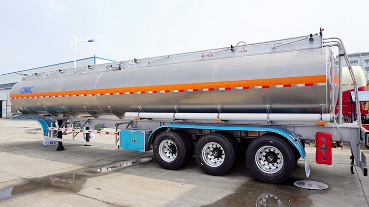 CIMC 40000 Litres Aluminium Alloy Oil Tanker Trailer for Sale in Gabon
