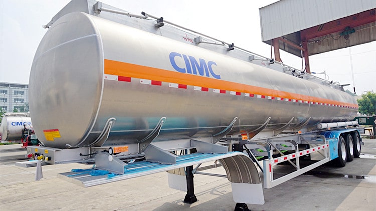 CIMC 40000 Litres Aluminium Alloy Oil Tanker Trailer for Sale in Gabon