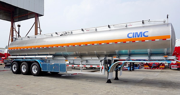 CIMC 40000 Litres Aluminium Alloy Oil Tanker Trailer for Sale in Gabon