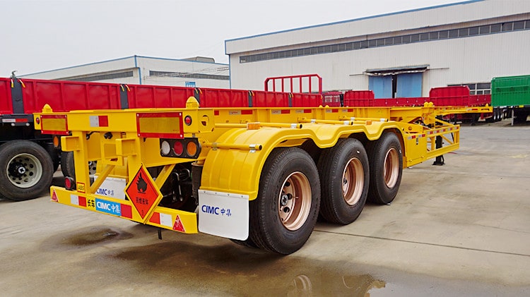 CIMC 3 Axle 40 Foot Shipping Container Trailer for Sale in Rwanda