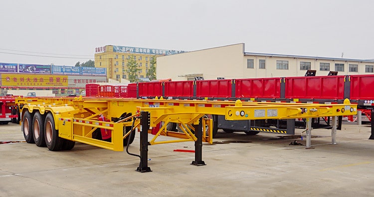 CIMC 3 Axle 40 Foot Shipping Container Trailer for Sale in Rwanda