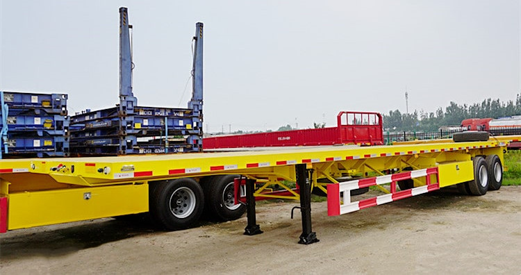 CIMC 2 Axle Flatbed Truck Trailer for Sale in Burundi