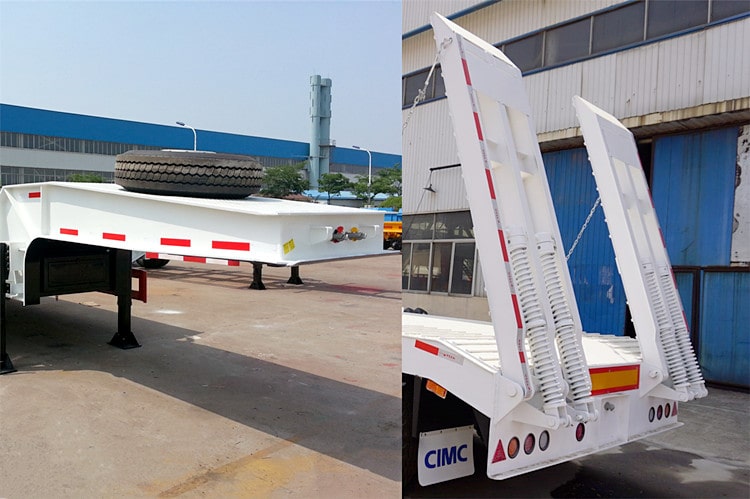 CIMC 3 Axle 60T Low Loader Truck Trailer for Sale in Jamaica