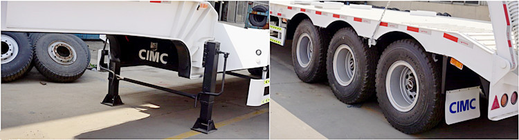 CIMC 3 Axle 60T Low Loader Truck Trailer for Sale in Jamaica