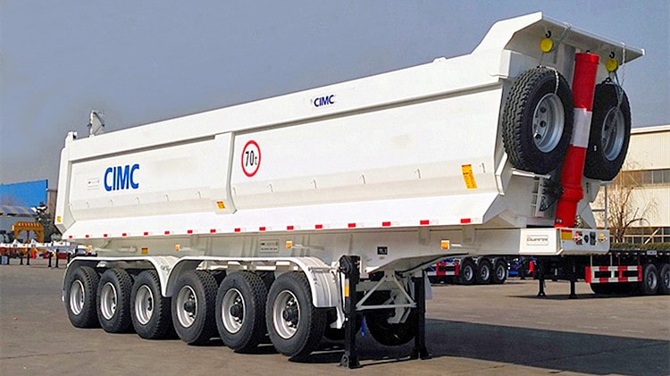 CIMC 6 Axle End Dump Tipper Trailer for Sale in Zambia