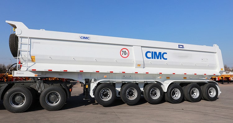 CIMC 6 Axle End Dump Tipper Trailer for Sale in Zambia