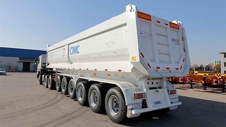 CIMC 6 Axle End Dump Tipper Trailer for Sale in Zambia