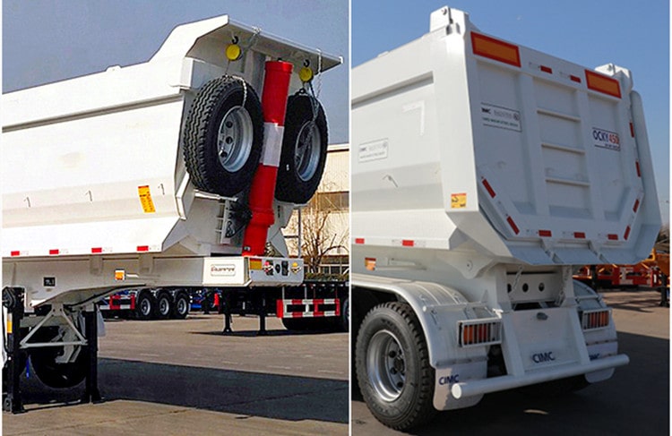 CIMC 6 Axle End Dump Tipper Trailer for Sale in Zambia