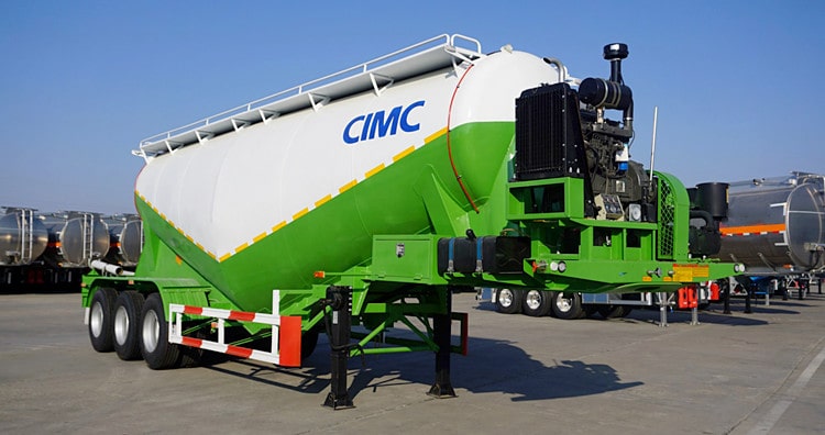 CIMC Tri Axle Cement Transport Vehicle Trailer for Sale in Mauritius