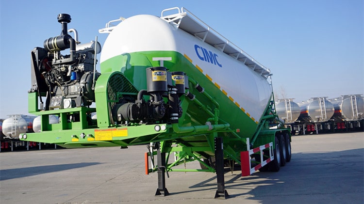CIMC Tri Axle Cement Transport Vehicle Trailer for Sale in Mauritius