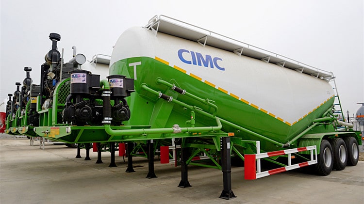 CIMC Tri Axle Cement Transport Vehicle Trailer for Sale in Mauritius