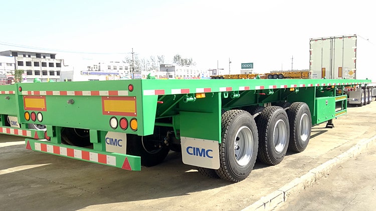 CIMC 40 ft Tri Axle Flatbed Container Semi Trailer for Sale in Nigeria