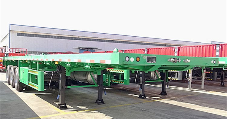 CIMC 40 ft Tri Axle Flatbed Container Semi Trailer for Sale in Nigeria