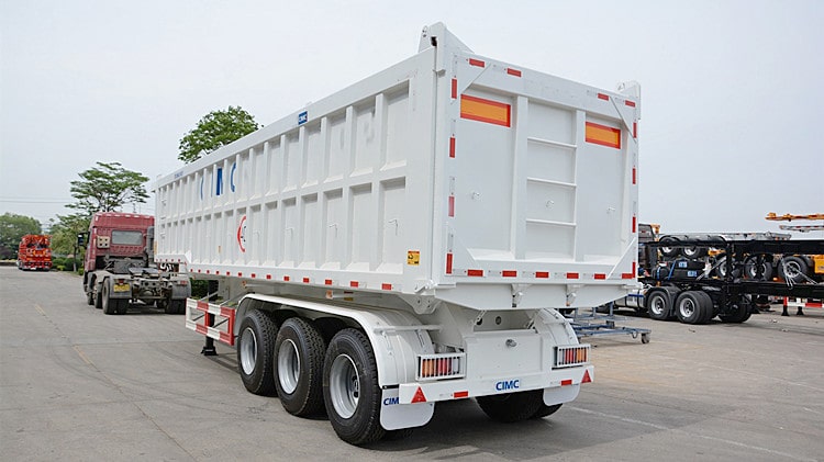 CIMC 80ton Rear Dump Semi Trailer for Sale in Zambia