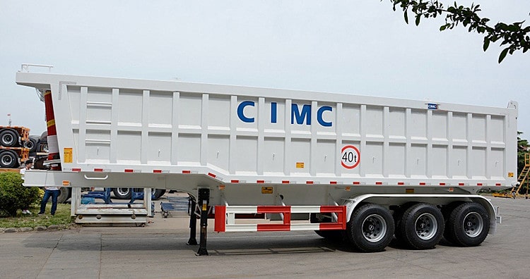 CIMC 80ton Rear Dump Semi Trailer for Sale in Zambia