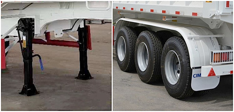 CIMC 80ton Rear Dump Semi Trailer for Sale in Zambia