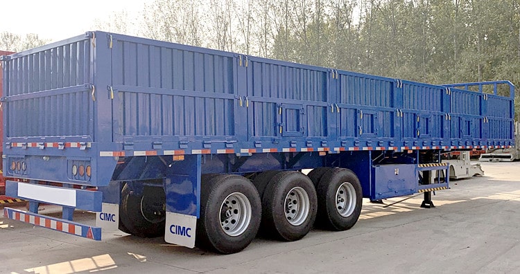 CIMC 60ton 3 Axle Carge Side Wall Semi Trailer for Sale in Kenya