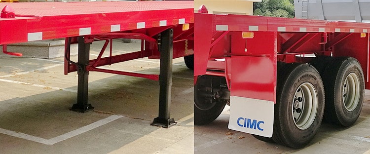CIMC 2 Axle Flat Bed Trailer for Sale in Guyana