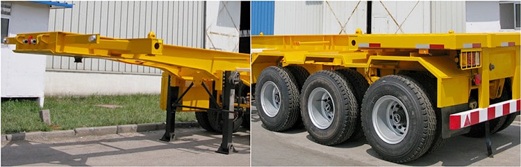 CIMC 20ft 3 Axle Multi Function Skeletal Trailer for Sale in Jamaica