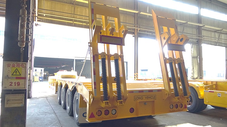 CIMC 100ton 4 Axle Low Bed Container Trailer for Sale in Nigeria