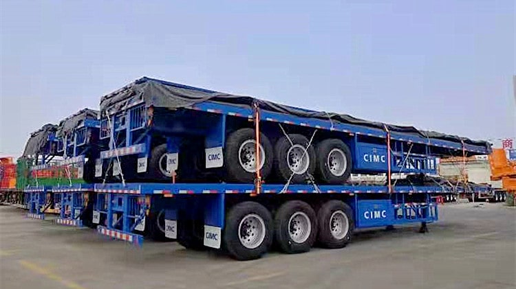 CIMC 40ft Flatbed Tri Axle Trailer for Sale in Senegal