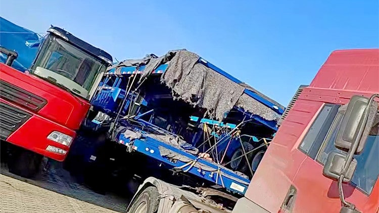 CIMC 40ft Flatbed Tri Axle Trailer for Sale in Senegal