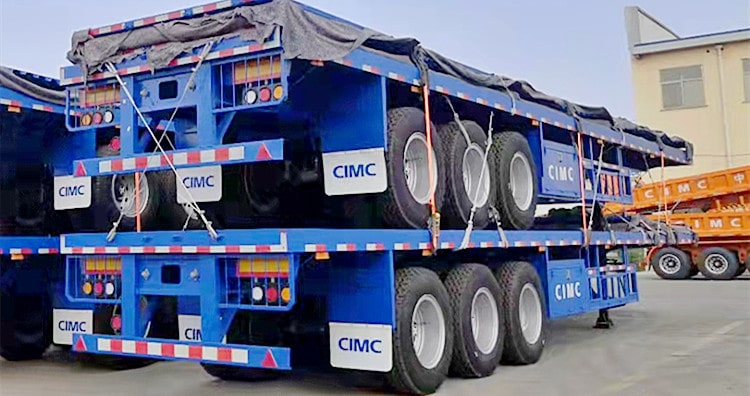 CIMC 40ft Flatbed Tri Axle Trailer for Sale in Senegal