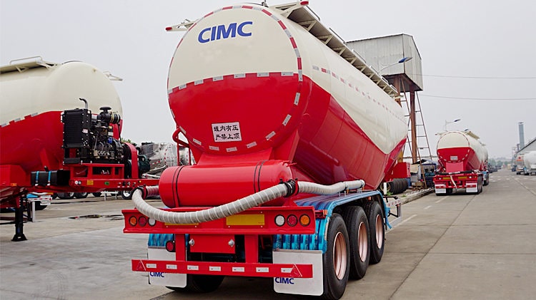 CIMC 40ton Cement Powder Truck Trailer for Sale in Guyana