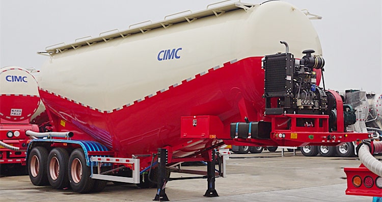CIMC 40ton Cement Powder Truck Trailer for Sale in Guyana