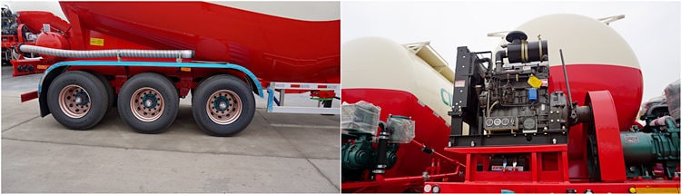CIMC 40ton Cement Powder Truck Trailer for Sale in Guyana