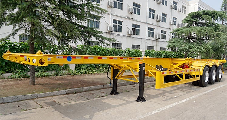 CIMC 40ft 3 Axle Skeleton Semi Trailer for Sale in Mauritius